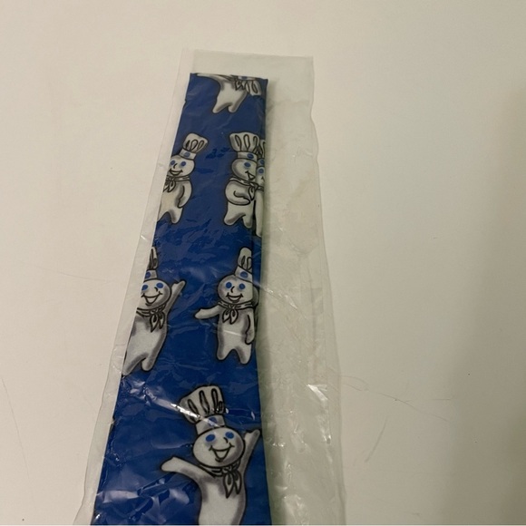 Pillsbury Doughboy Ralph Marlin Blue Classic Men Novelty Neck Tie - Picture 5 of 11